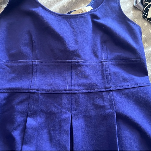 Ann Taylor LOFT tank top pleated dress - size 10 - Picture 2 of 4